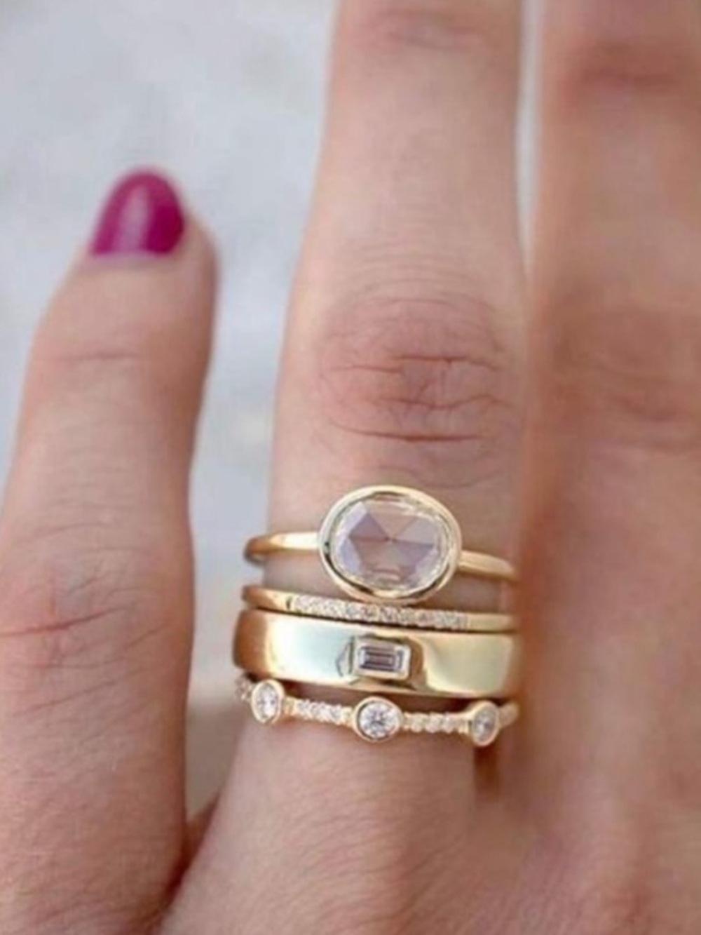 Gold set of rings